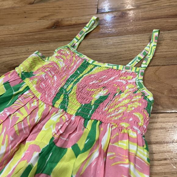 Lilly Pulitzer Target 20th Anniversary Collection 4T Pink Sun Dress Ruffle Hem - Picture 4 of 8
